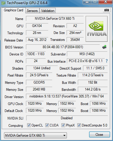 Фотографии MSI GeForce GTX 660 Ti Power Edition OC